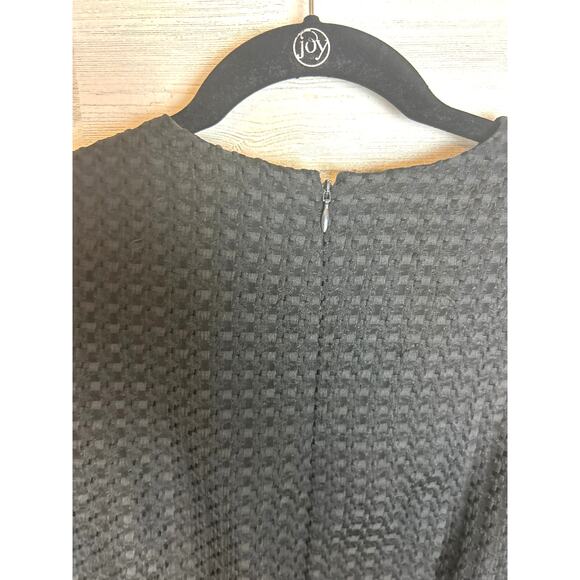 Antonio Melani 4 Black Courtney Grow Savile Short Puff Sleeve Bow Tie Neck Dress - Picture 8 of 9